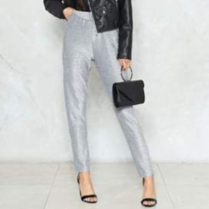 Nasty Gal You’re No Glitter Babe Tailored Pants